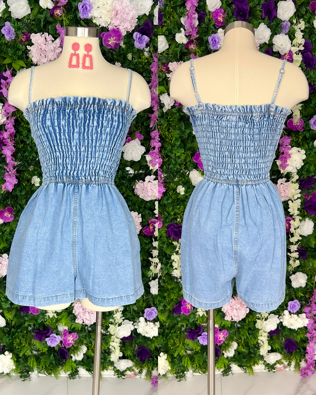 More Than Enough Denim Romper