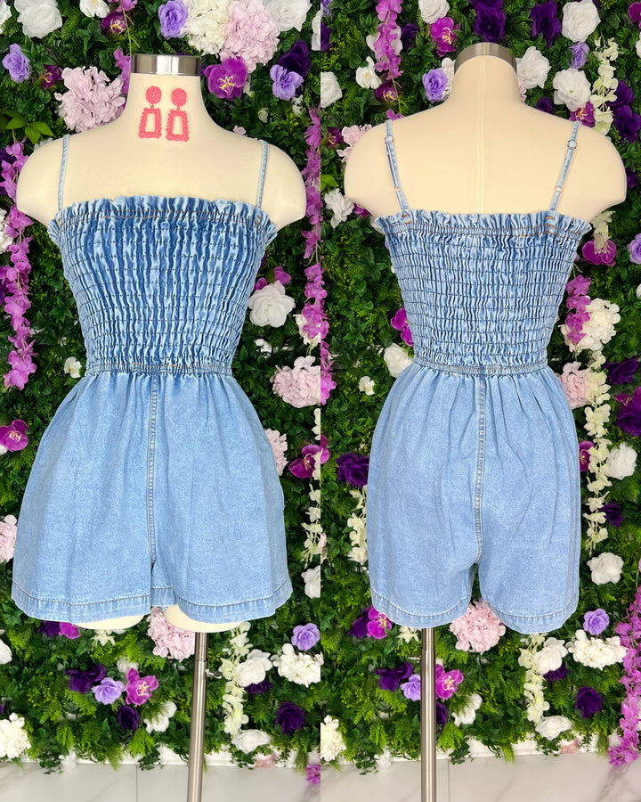 More Than Enough Denim Romper