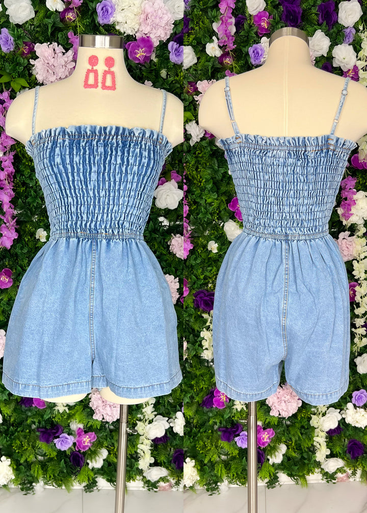 More Than Enough Denim Romper