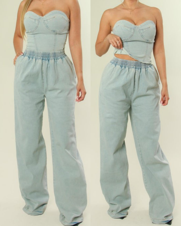 Take Notes denim Set