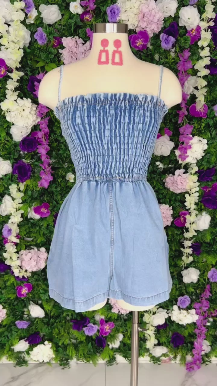 More Than Enough Denim Romper